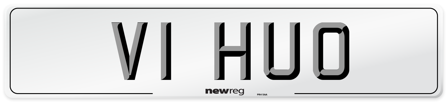 V1 HUO Number Plate from New Reg